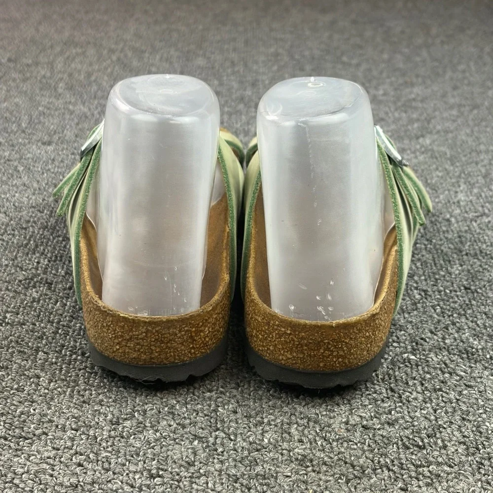 Birkenstock Mayari Sandals Size 37 Regular Faded Lime Soft Footbed Toe Loop
